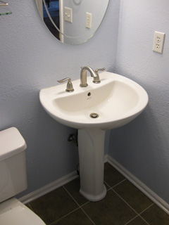 Stylish sink and decor